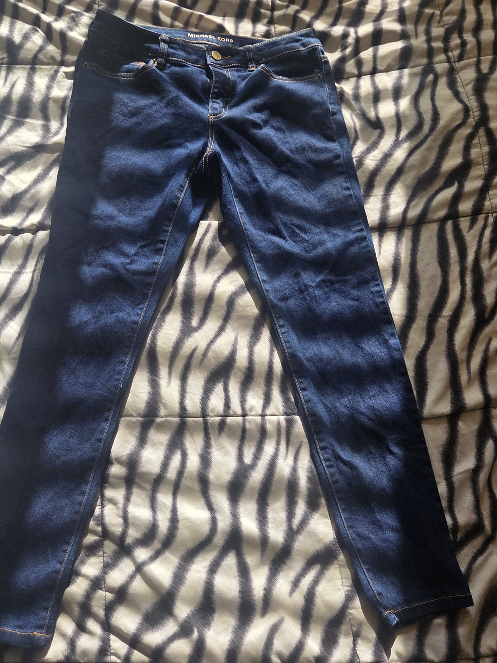 Michael Kors Navy Blue Skinny Jeans